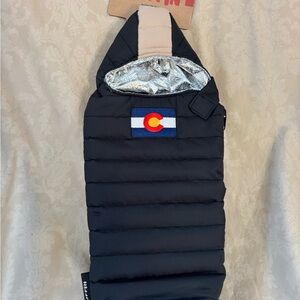 Navy Puffin Wine Beverage Bag with Colorado Patch